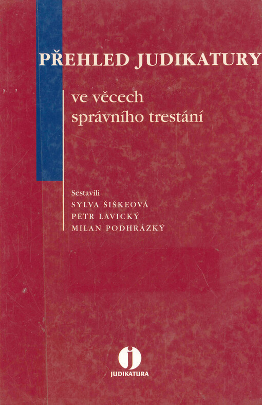 Přehled judikatury ve věcech správního trestání
