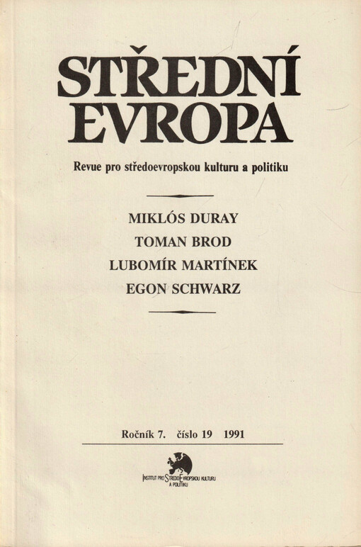 Střední Evropa : revue pro středoevropskou kulturu a politiku
