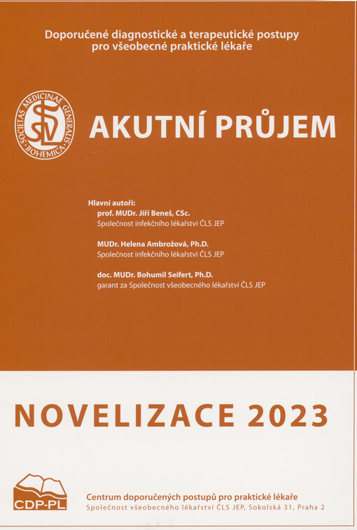 Akutní průjem : doporučený diagnostický a terapeutický postup pro všeobecné praktické lékaře 2023