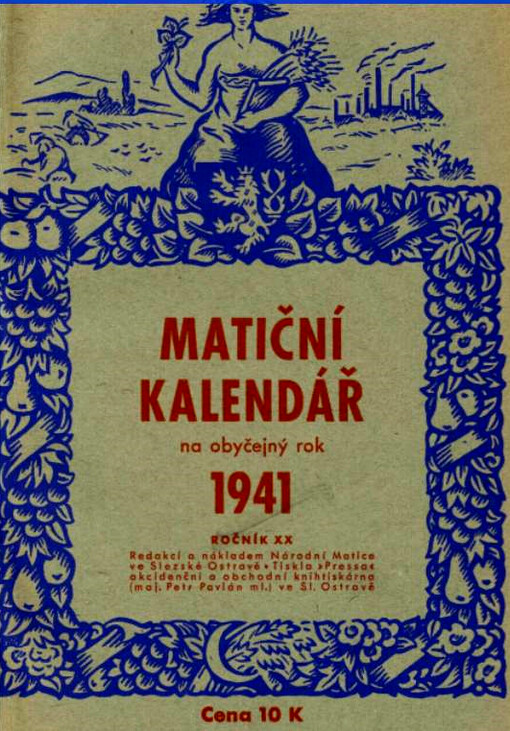 Matiční kalendář na obyčejný rok ...