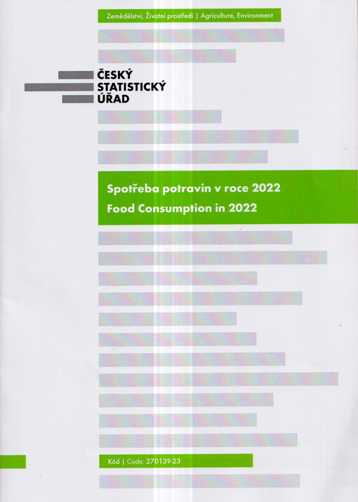 Spotřeba potravin v roce 2022 = Food consumption in 2022