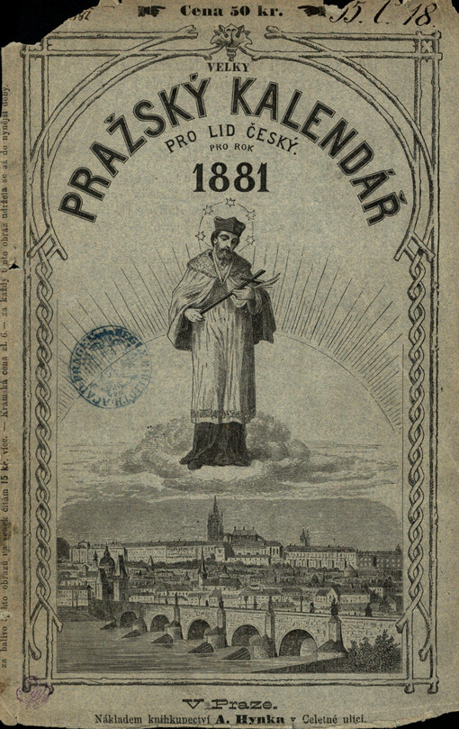 Velký Pražský kalendář : nový prostonárodní kalendář obrázkový pro lid českoslovanský v Čechách, na Moravě a ve Slezsku na rok obyčejný ...