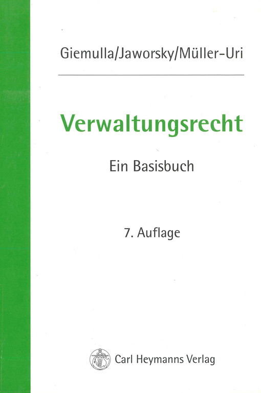 Verwaltungsrecht : ein Basisbuch