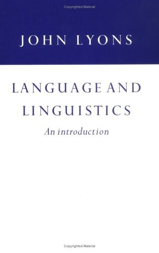 Language and linguistics : an introduction