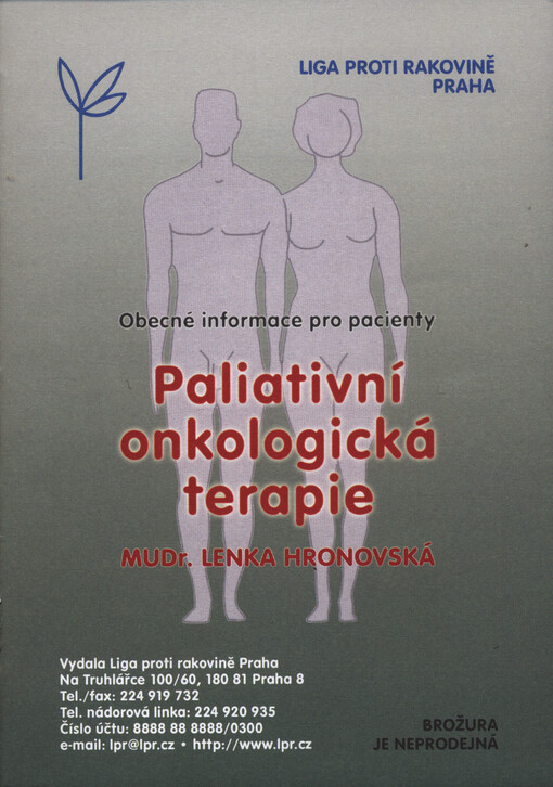 Paliativní onkologická terapie : obecné informace pro pacienty