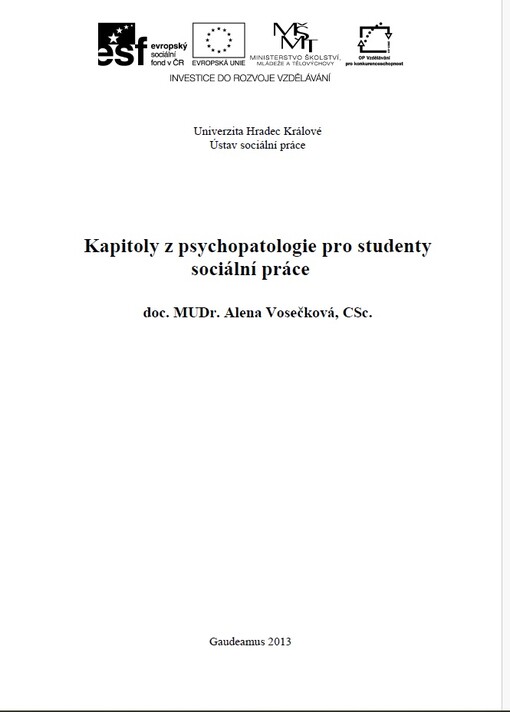 Kapitoly z psychopatologie pro studenty sociální práce