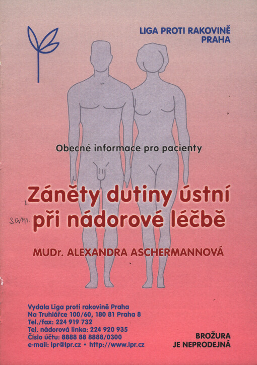 Záněty dutiny ústní při nádorové léčbě : obecné informace pro pacienty