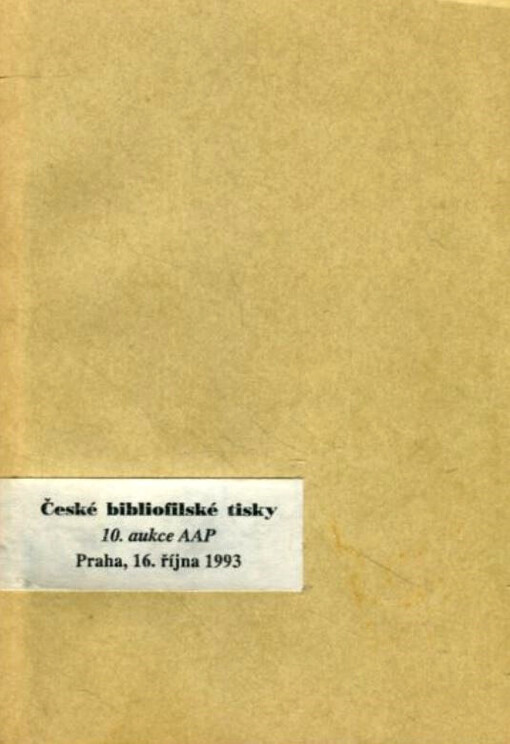  10. aukce 16.10.1993