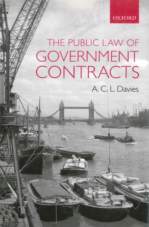 The public law of government contracts