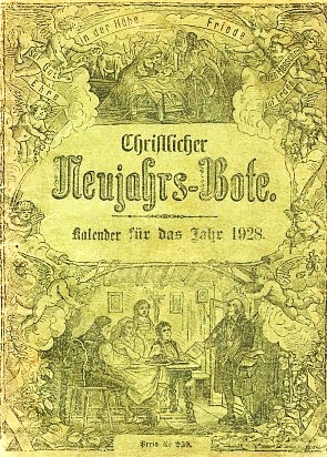 Christlicher Neujahrs-Bote : kalender 
