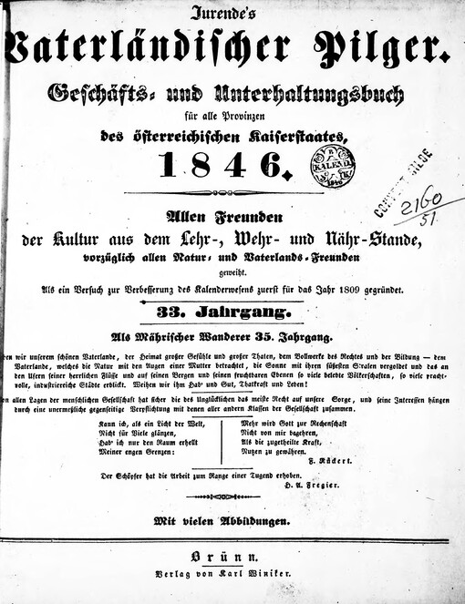 Jurende's Vaterländischer Pilger in dem Kaiserstaate Oesterreichs 