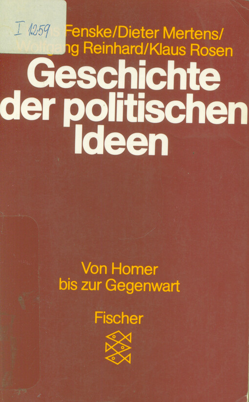 Geschichte der politischen Ideen : von Homer bis zur Gegenwart