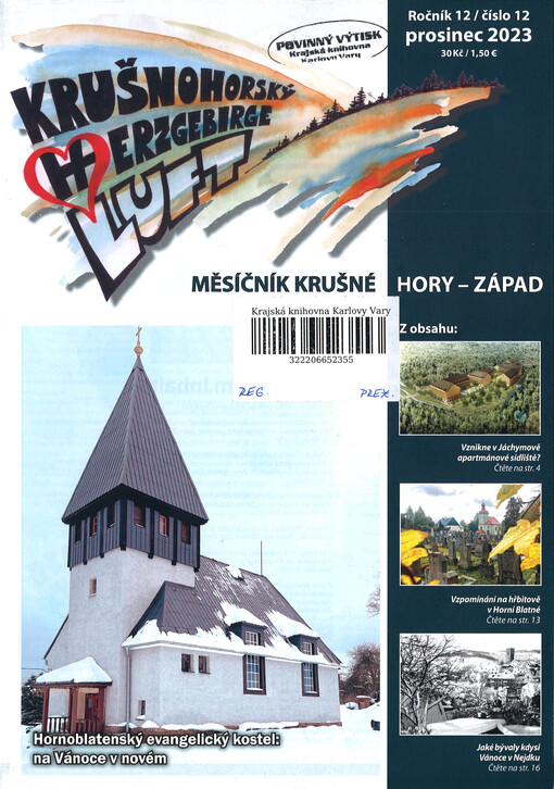 Měsíčník Krušné hory - západ