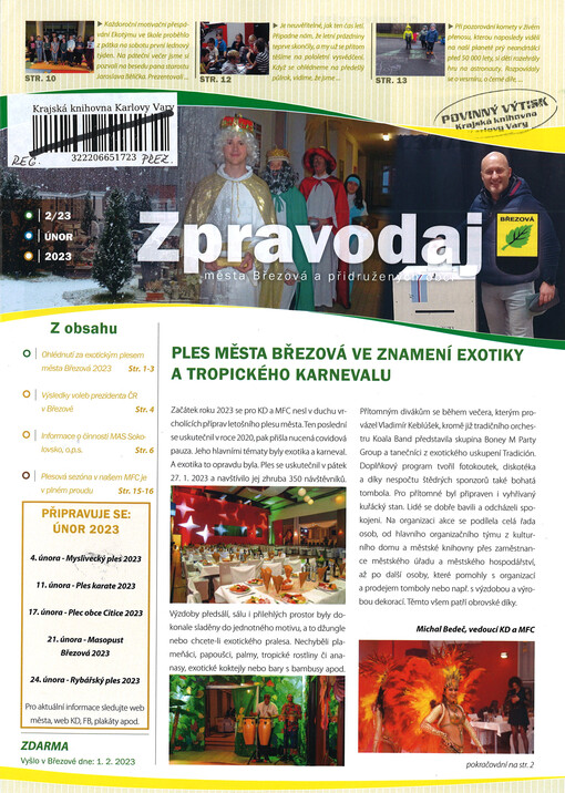Zpravodaj města Březová a přidružených obcí