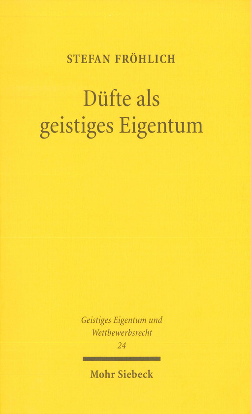 Düfte als geistiges Eigentum