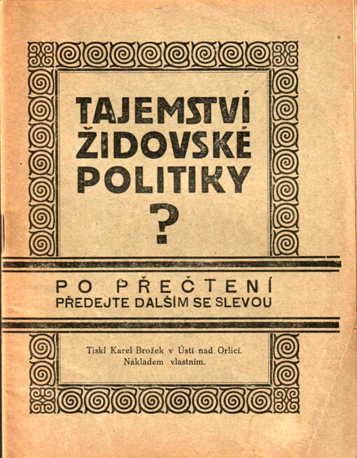 Tajemství židovské politiky
