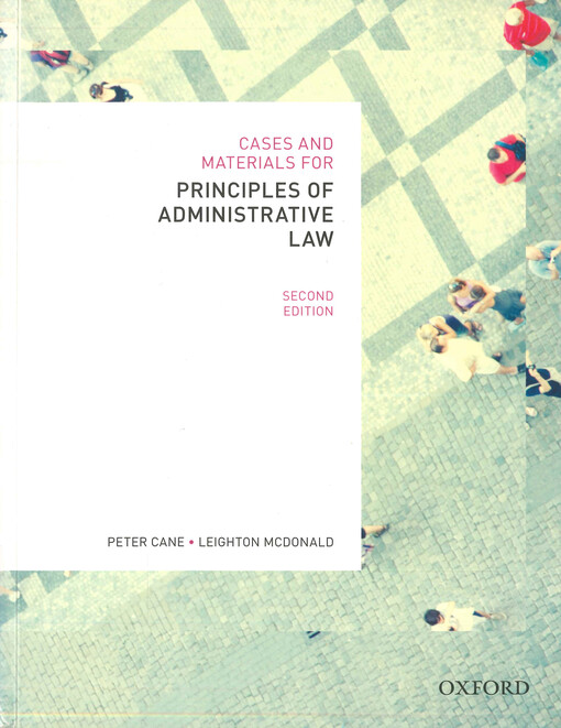 Cases and materials for principles of administrative law : legal regulation of governance
