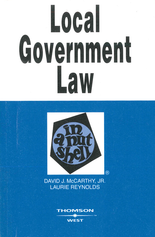 Local government law : in a nutshell
