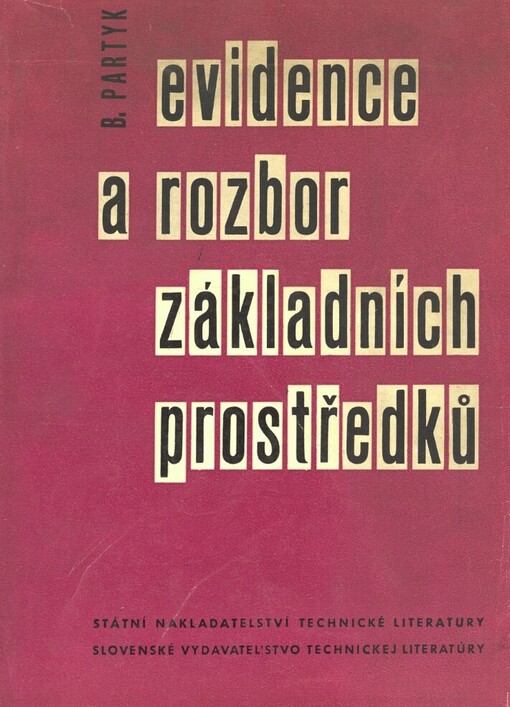 Evidence a rozbor základních prostředků