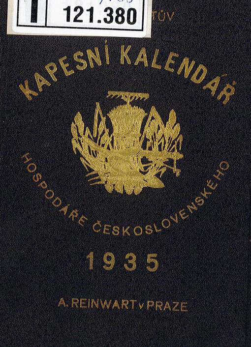 Kapesní kalendář a zápisník Hospodáře československého 