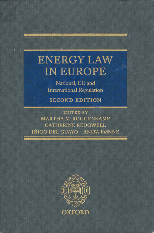 Energy law in Europe : national, EU, and international regulation