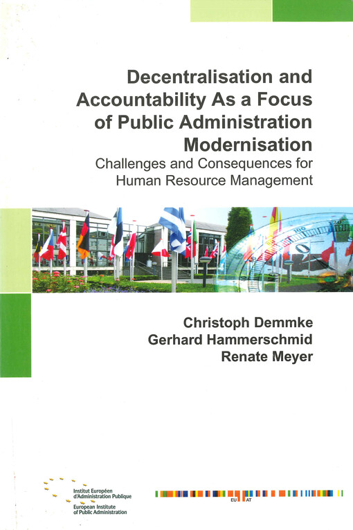 Decentralisation and accountability as a focus of public administration modernisation : chalenges and consequences for human resource management