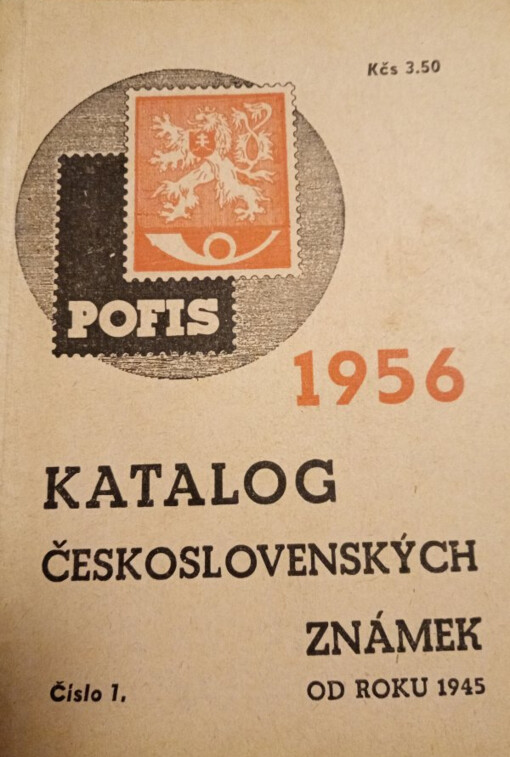 Katalog československých známek od roku 1945.Čís. 1,1956