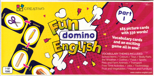 Fun Domino English : 165 picture cards with 330 words! : Vocabulary cards and an exciting game all in one!. part I