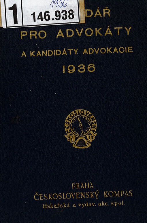 Kapesní kalendář pro advokáty a kandidáty advokacie 