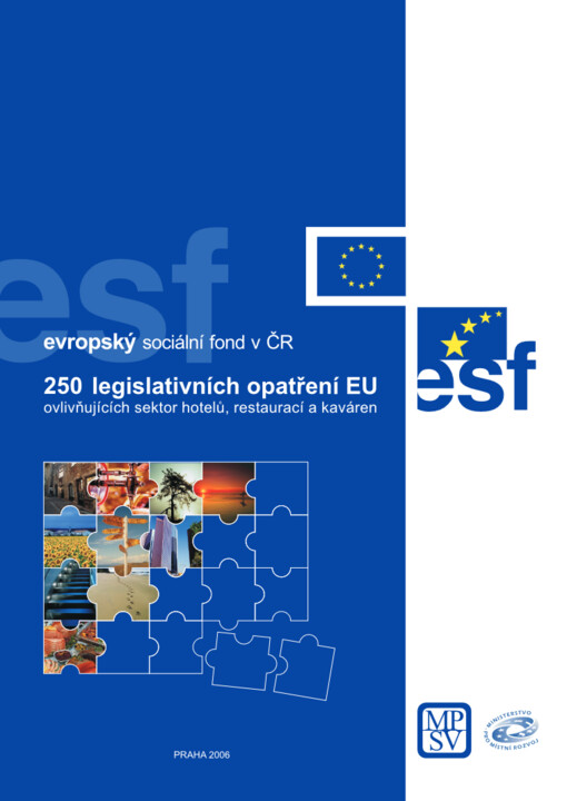 250 legislativních opatření EU ovlivňujících sektor hotelů, restaurací a kaváren