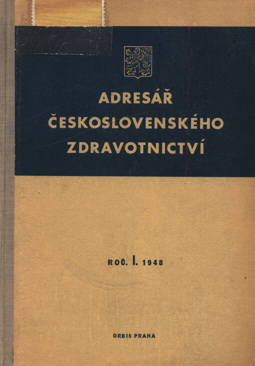 Adresář československého zdravotnictví. Roč. I., 1948