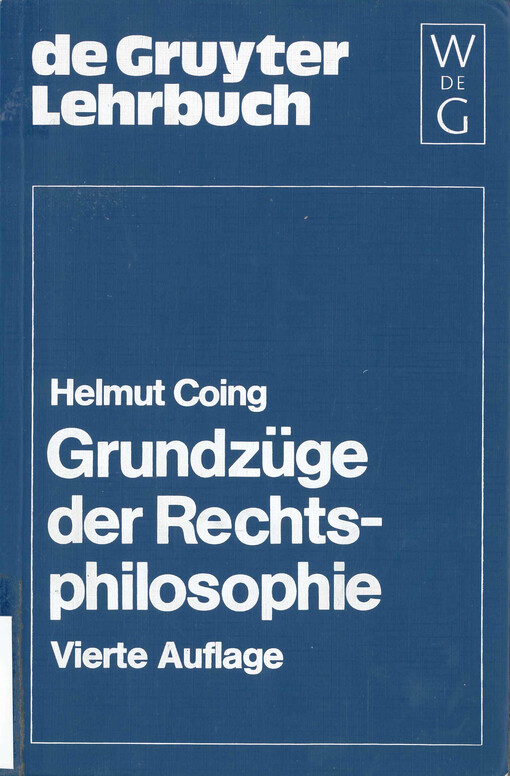 Grundzüge der Rechtsphilosophie