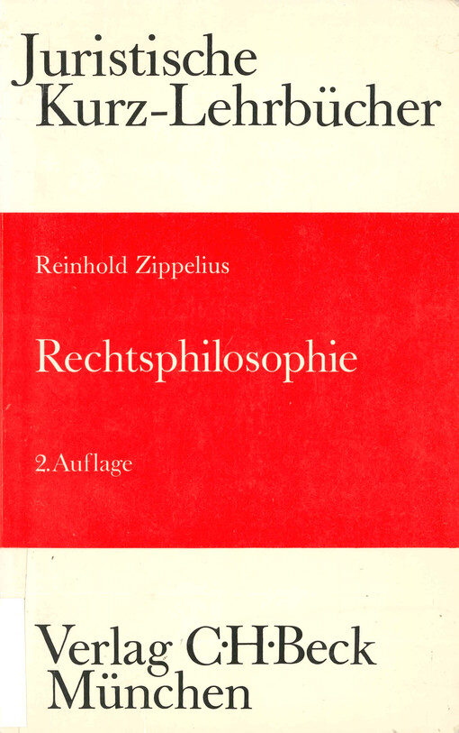 Rechtsphilosophie : ein Studienbuch