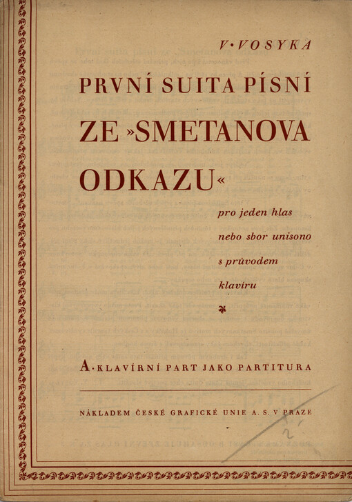 První suita písní ze 