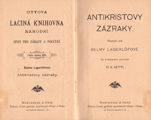 Antikristovy zázraky : román