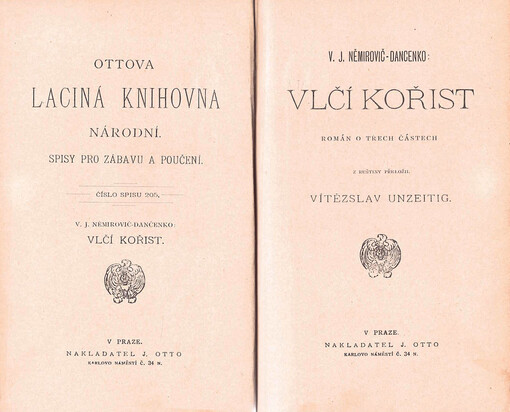 Vlčí kořist : román o třech částech