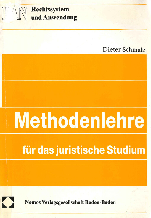 Methodenlehre für das juristische Studium