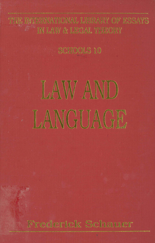 Law and language