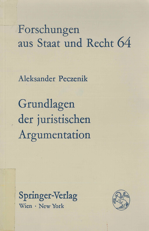 Grundlagen der juristischen Argumentation