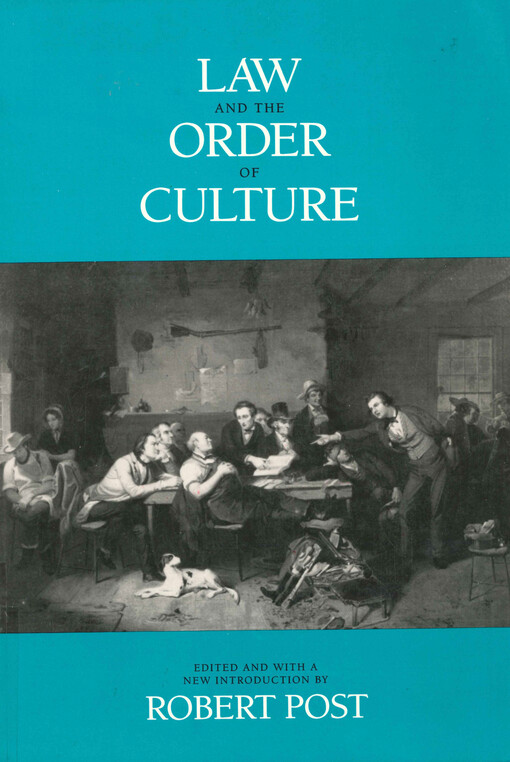 Law and the order of culture