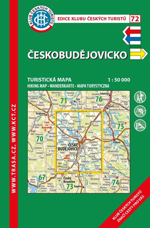 Českobudějovicko turistická mapa