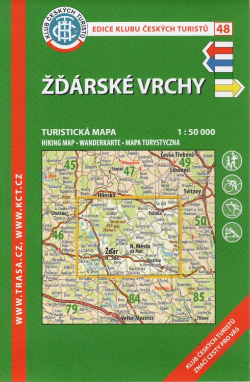 Žďárské vrchy turistická mapa : 1:50^000
