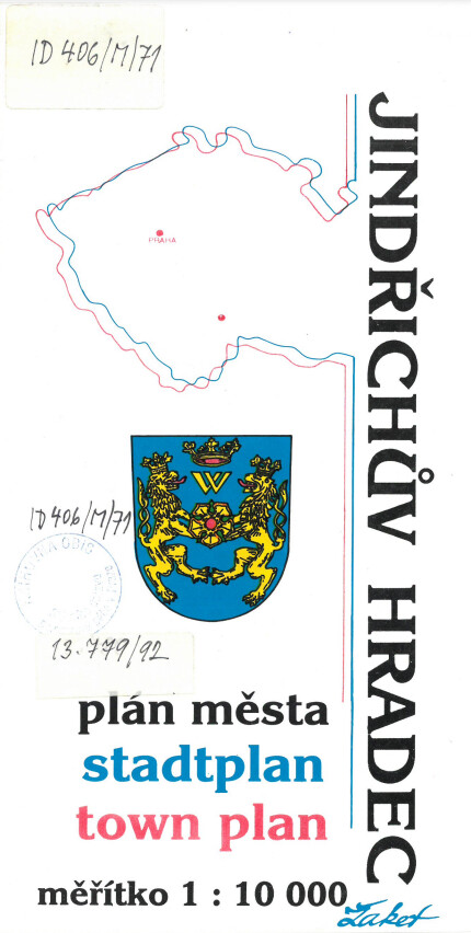 Jindřichův Hradec plán města