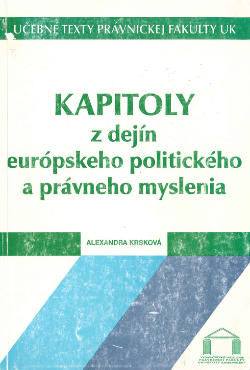 Kapitoly z dejín európskeho politického a právneho myslenia