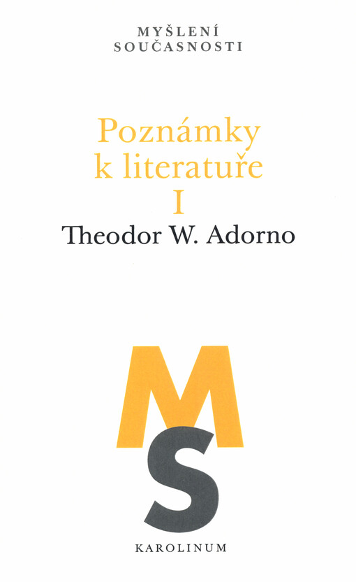 Poznámky k literatuře. I