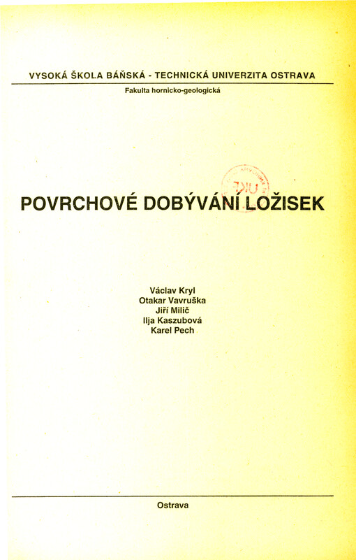 Povrchové dobývání ložisek