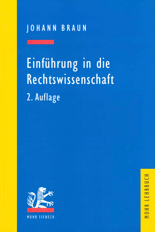Einführung in die Rechtswissenschaft
