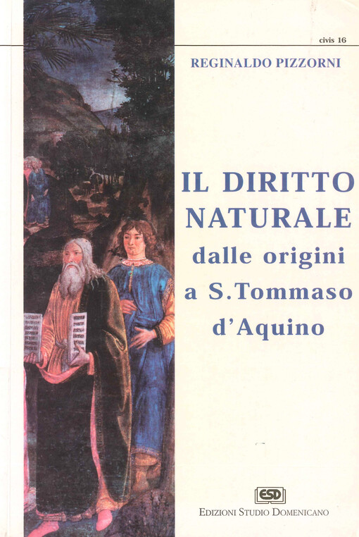 Il diritto naturale dalle origini a S. Tommaso d'Aquino