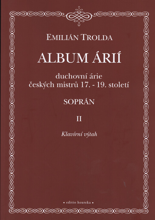 Album árií : duchovní árie českých mistrů 17.-19. století : soprán II : klavírní výtah