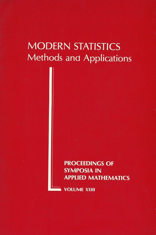 Modern statistics : methods and applications
